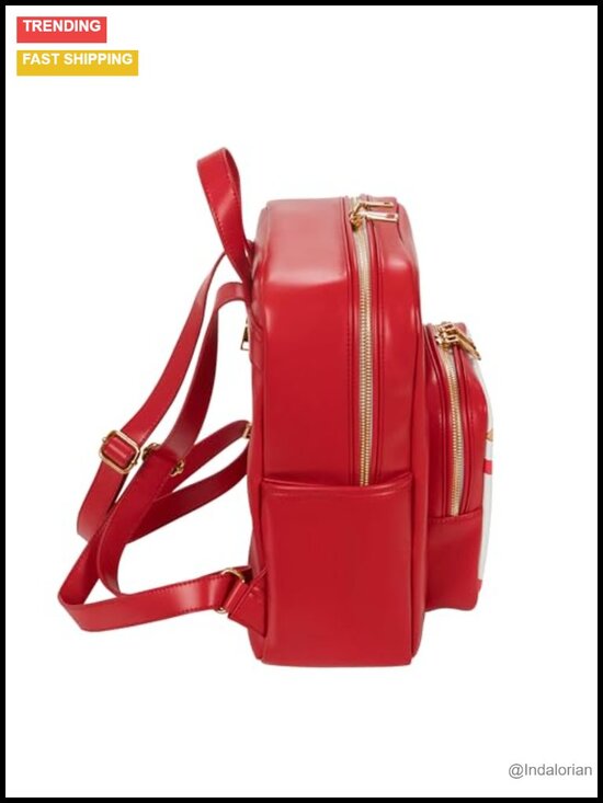 Kawaii Ramen Noodle Faux Leather Backpack Purse main image 4